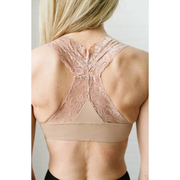 NEW SUZETTE COLLECTION lace bralette in nude - Picture 2 of 2